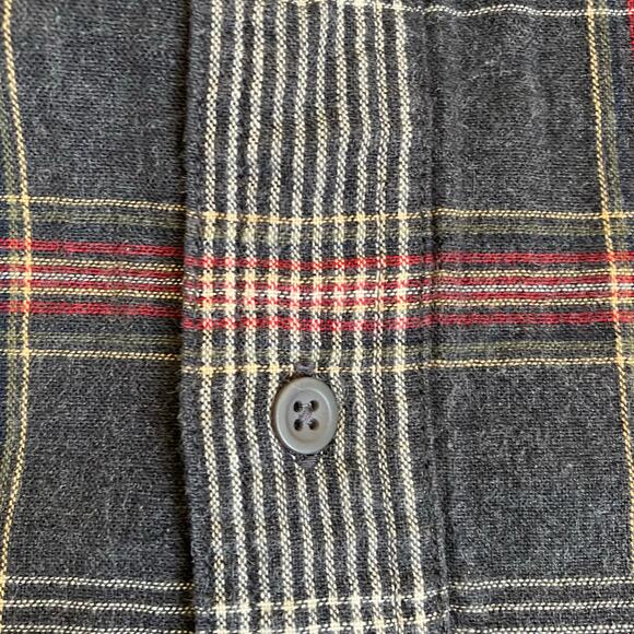 Chaps RL Mens Sz XXL Grey Plaid Button Down Shirt Double Cloth Cotton Casual - Picture 10 of 16